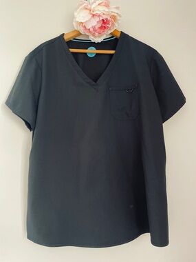 Zavate Studio 1169 V-Neck Scrub Top Black XL